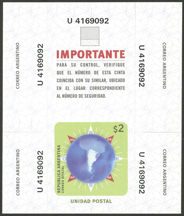Lot 1353 - Argentina SEALS FOR PARCEL POST - Guillermo Jalil - Philatino Auction # 2414 ARGENTINA: Super-economy auction with many interesting lots with VERY LOW PRICES! Lot 1353 - Argentina SEALS FOR PARCEL POST - Guillermo Jalil - Philatino Auction # 2414 ARGENTINA: Super-economy auction with many interesting lots with VERY LOW PRICES!