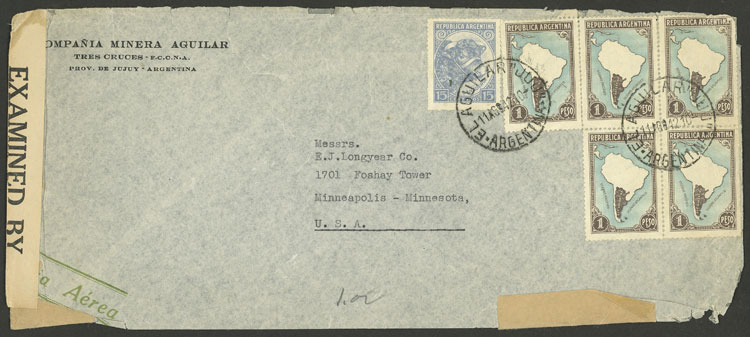 Lot 1439 - Argentina postal history - Guillermo Jalil - Philatino Auction # 2414 ARGENTINA: Super-economy auction with many interesting lots with VERY LOW PRICES! Lot 1439 - Argentina postal history - Guillermo Jalil - Philatino Auction # 2414 ARGENTINA: Super-economy auction with many interesting lots with VERY LOW PRICES!
