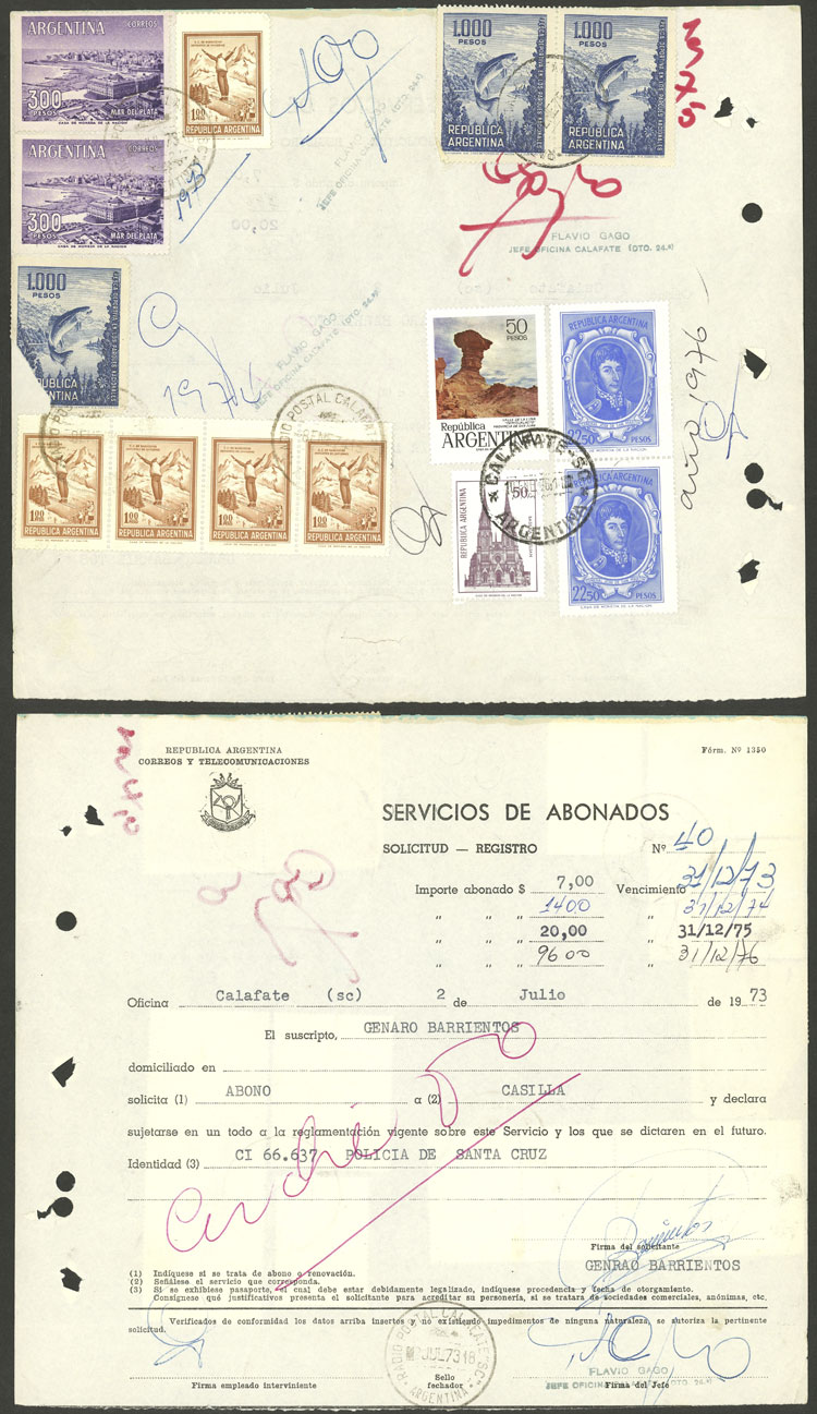 Lot 1482 - Argentina postal history - Guillermo Jalil - Philatino Auction # 2414 ARGENTINA: Super-economy auction with many interesting lots with VERY LOW PRICES! Lot 1482 - Argentina postal history - Guillermo Jalil - Philatino Auction # 2414 ARGENTINA: Super-economy auction with many interesting lots with VERY LOW PRICES!