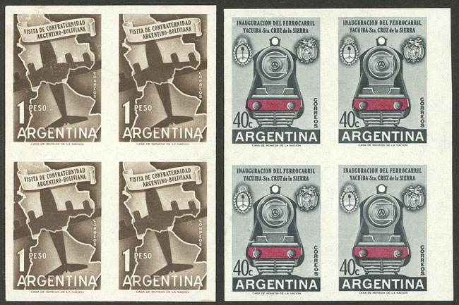 Lot 733 - Argentina general issues -  Guillermo Jalil - Philatino Auction # 2414 ARGENTINA: Super-economy auction with many interesting lots with VERY LOW PRICES!