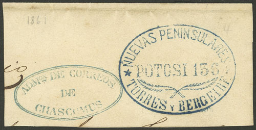 Lot 1367 - Argentina stagecoach mail - Guillermo Jalil - Philatino Auction # 2414 ARGENTINA: Super-economy auction with many interesting lots with VERY LOW PRICES! Lot 1367 - Argentina stagecoach mail - Guillermo Jalil - Philatino Auction # 2414 ARGENTINA: Super-economy auction with many interesting lots with VERY LOW PRICES!