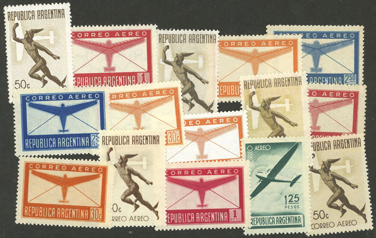 Lot 509 - Argentina general issues -  Guillermo Jalil - Philatino Auction # 2414 ARGENTINA: Super-economy auction with many interesting lots with VERY LOW PRICES!