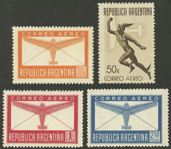 Lot 523 - Argentina general issues -  Guillermo Jalil - Philatino Auction # 2414 ARGENTINA: Super-economy auction with many interesting lots with VERY LOW PRICES!