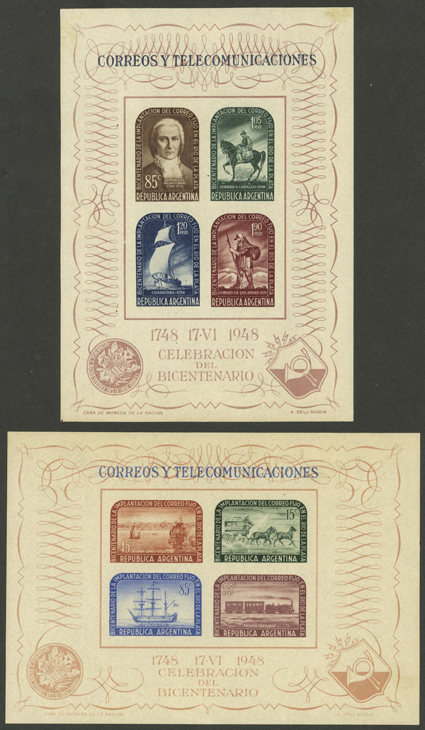 Lot 1193 - Argentina souvenir sheets - Guillermo Jalil - Philatino Auction # 2414 ARGENTINA: Super-economy auction with many interesting lots with VERY LOW PRICES! Lot 1193 - Argentina souvenir sheets - Guillermo Jalil - Philatino Auction # 2414 ARGENTINA: Super-economy auction with many interesting lots with VERY LOW PRICES!