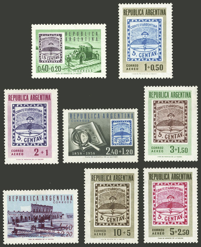 Lot 731 - Argentina general issues -  Guillermo Jalil - Philatino Auction # 2414 ARGENTINA: Super-economy auction with many interesting lots with VERY LOW PRICES!
