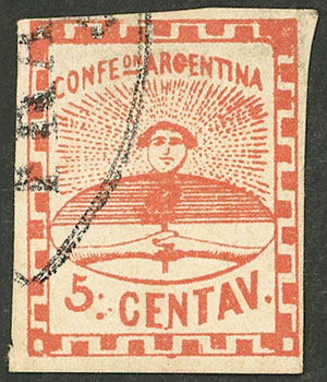 Lot 32 - Argentina confederation -  Guillermo Jalil - Philatino Auction # 2414 ARGENTINA: Super-economy auction with many interesting lots with VERY LOW PRICES!