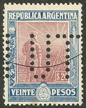 Lot 288 - Argentina general issues -  Guillermo Jalil - Philatino Auction # 2414 ARGENTINA: Super-economy auction with many interesting lots with VERY LOW PRICES!