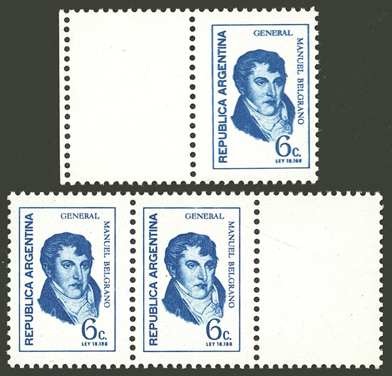 Lot 890 - Argentina general issues -  Guillermo Jalil - Philatino Auction # 2414 ARGENTINA: Super-economy auction with many interesting lots with VERY LOW PRICES!
