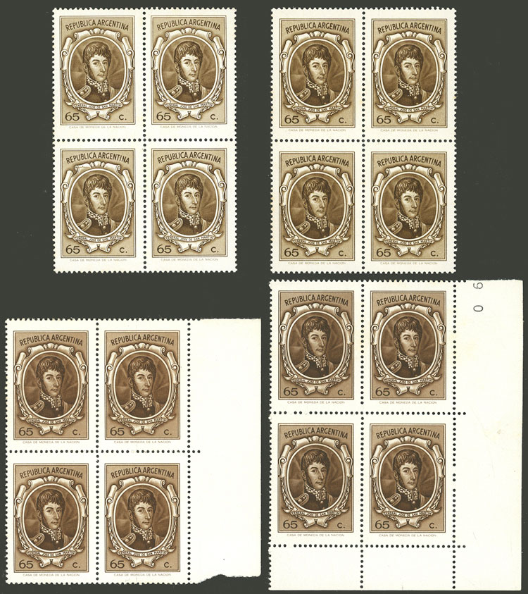 Lot 893 - Argentina general issues -  Guillermo Jalil - Philatino Auction # 2414 ARGENTINA: Super-economy auction with many interesting lots with VERY LOW PRICES!