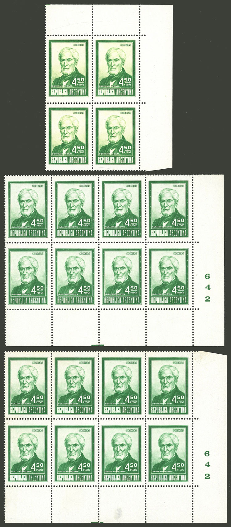 Lot 914 - Argentina general issues -  Guillermo Jalil - Philatino Auction # 2414 ARGENTINA: Super-economy auction with many interesting lots with VERY LOW PRICES!
