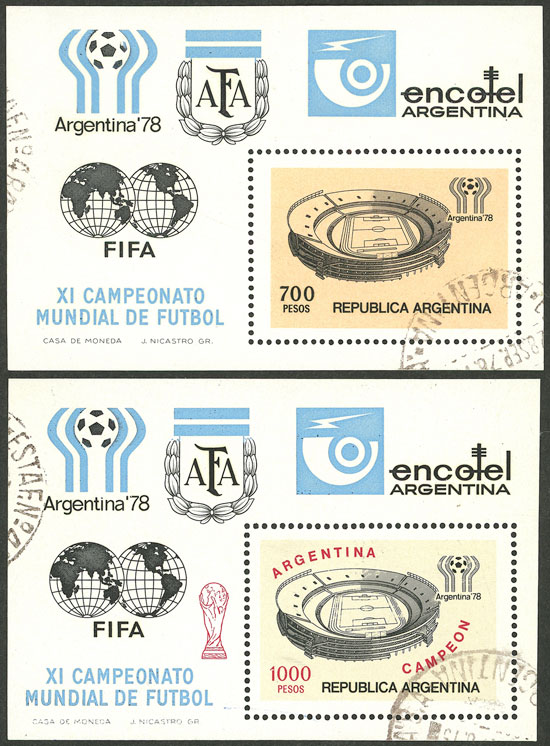 Lot 1211 - Argentina souvenir sheets - Guillermo Jalil - Philatino Auction # 2414 ARGENTINA: Super-economy auction with many interesting lots with VERY LOW PRICES! Lot 1211 - Argentina souvenir sheets - Guillermo Jalil - Philatino Auction # 2414 ARGENTINA: Super-economy auction with many interesting lots with VERY LOW PRICES!
