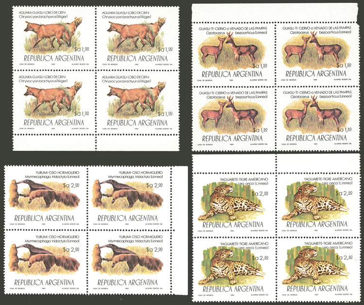 Lot 1043 - Argentina general issues -  Guillermo Jalil - Philatino Auction # 2414 ARGENTINA: Super-economy auction with many interesting lots with VERY LOW PRICES!