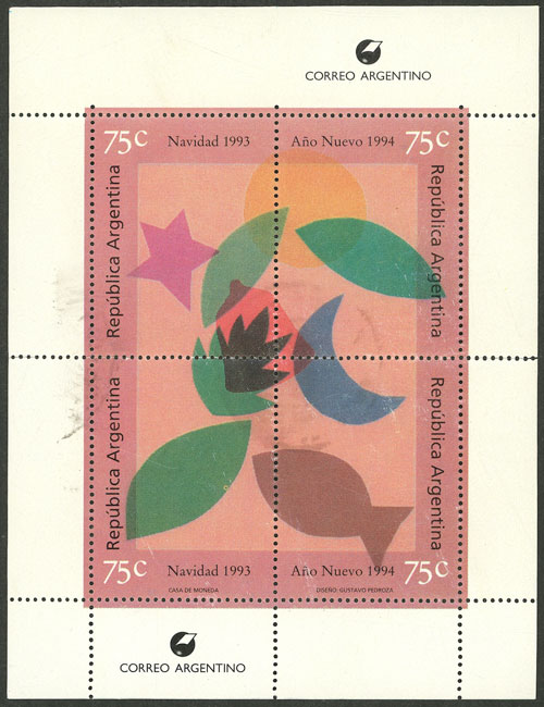 Lot 1243 - Argentina souvenir sheets -  Guillermo Jalil - Philatino Auction # 2414 ARGENTINA: Super-economy auction with many interesting lots with VERY LOW PRICES!