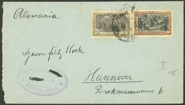 Lot 1411 - Argentina postal history - Guillermo Jalil - Philatino Auction # 2414 ARGENTINA: Super-economy auction with many interesting lots with VERY LOW PRICES! Lot 1411 - Argentina postal history - Guillermo Jalil - Philatino Auction # 2414 ARGENTINA: Super-economy auction with many interesting lots with VERY LOW PRICES!