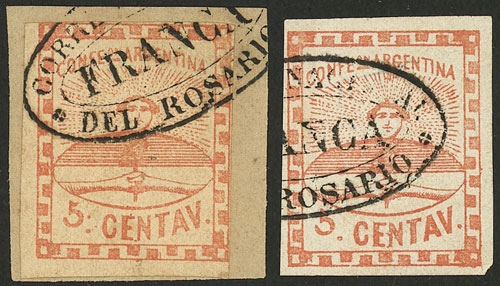 Lot 30 - Argentina confederation -  Guillermo Jalil - Philatino Auction # 2414 ARGENTINA: Super-economy auction with many interesting lots with VERY LOW PRICES!