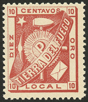 Lot 1349 - Argentina tierra del fuego -  Guillermo Jalil - Philatino Auction # 2414 ARGENTINA: Super-economy auction with many interesting lots with VERY LOW PRICES!