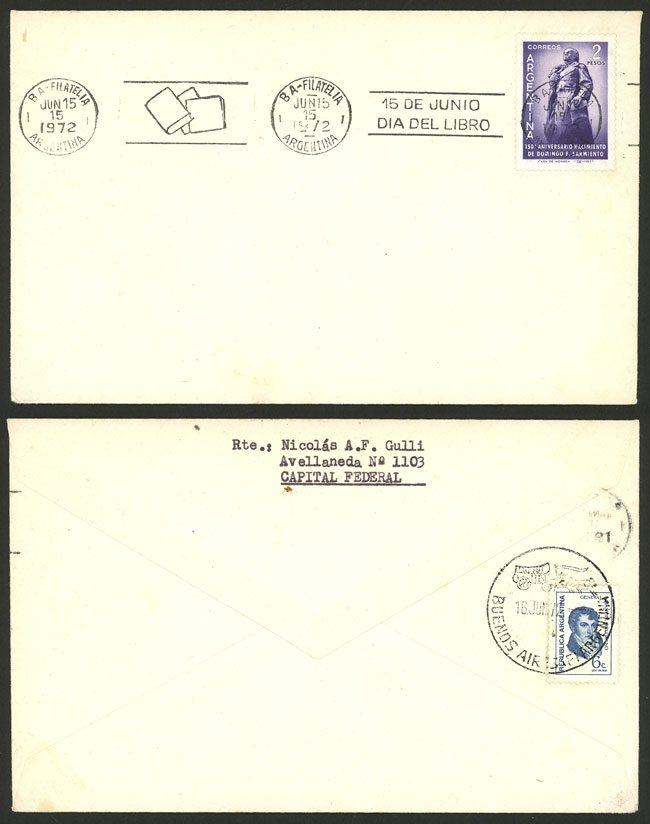 Lot 1480 - Argentina postal history - Guillermo Jalil - Philatino Auction # 2414 ARGENTINA: Super-economy auction with many interesting lots with VERY LOW PRICES! Lot 1480 - Argentina postal history - Guillermo Jalil - Philatino Auction # 2414 ARGENTINA: Super-economy auction with many interesting lots with VERY LOW PRICES!
