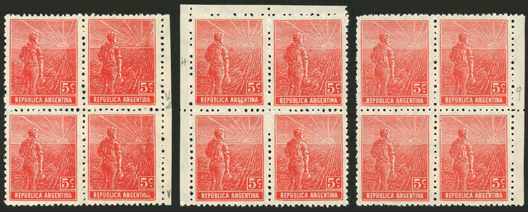 Lot 276 - Argentina general issues -  Guillermo Jalil - Philatino Auction # 2414 ARGENTINA: Super-economy auction with many interesting lots with VERY LOW PRICES!