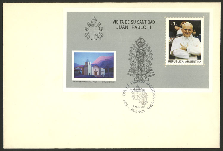 Lot 1226 - Argentina souvenir sheets -  Guillermo Jalil - Philatino Auction # 2414 ARGENTINA: Super-economy auction with many interesting lots with VERY LOW PRICES!