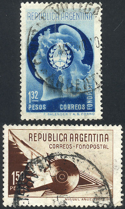 Lot 491 - Argentina general issues -  Guillermo Jalil - Philatino Auction # 2414 ARGENTINA: Super-economy auction with many interesting lots with VERY LOW PRICES!