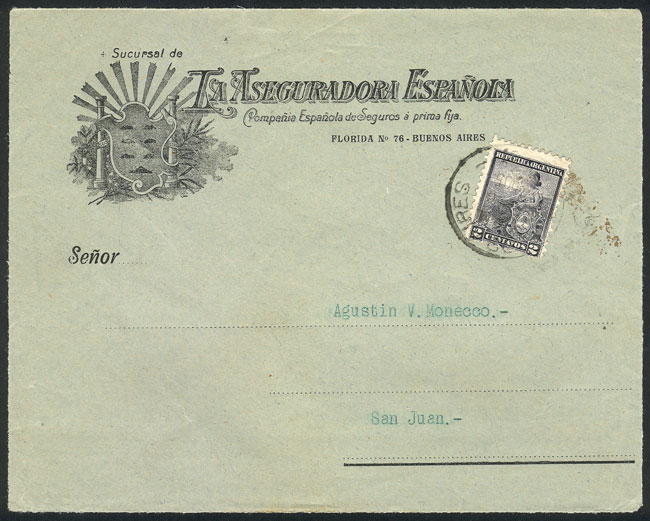 Lot 1406 - Argentina postal history - Guillermo Jalil - Philatino Auction # 2414 ARGENTINA: Super-economy auction with many interesting lots with VERY LOW PRICES! Lot 1406 - Argentina postal history - Guillermo Jalil - Philatino Auction # 2414 ARGENTINA: Super-economy auction with many interesting lots with VERY LOW PRICES!