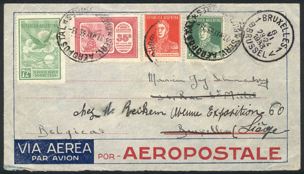 Lot 1429 - Argentina postal history - Guillermo Jalil - Philatino Auction # 2414 ARGENTINA: Super-economy auction with many interesting lots with VERY LOW PRICES! Lot 1429 - Argentina postal history - Guillermo Jalil - Philatino Auction # 2414 ARGENTINA: Super-economy auction with many interesting lots with VERY LOW PRICES!