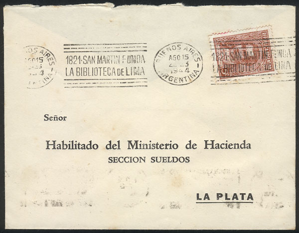 Lot 1443 - Argentina postal history - Guillermo Jalil - Philatino Auction # 2414 ARGENTINA: Super-economy auction with many interesting lots with VERY LOW PRICES! Lot 1443 - Argentina postal history - Guillermo Jalil - Philatino Auction # 2414 ARGENTINA: Super-economy auction with many interesting lots with VERY LOW PRICES!