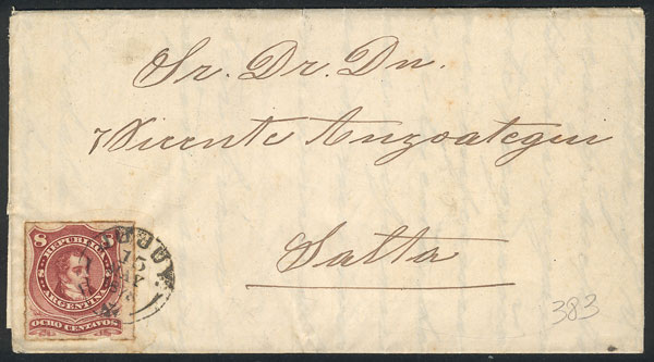 Lot 1384 - Argentina postal history - Guillermo Jalil - Philatino Auction # 2414 ARGENTINA: Super-economy auction with many interesting lots with VERY LOW PRICES! Lot 1384 - Argentina postal history - Guillermo Jalil - Philatino Auction # 2414 ARGENTINA: Super-economy auction with many interesting lots with VERY LOW PRICES!