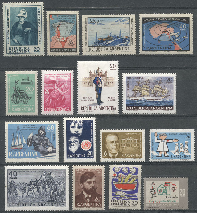 Lot 874 - Argentina general issues - Guillermo Jalil - Philatino Auction # 2414 ARGENTINA: Super-economy auction with many interesting lots with VERY LOW PRICES! Lot 874 - Argentina general issues - Guillermo Jalil - Philatino Auction # 2414 ARGENTINA: Super-economy auction with many interesting lots with VERY LOW PRICES!