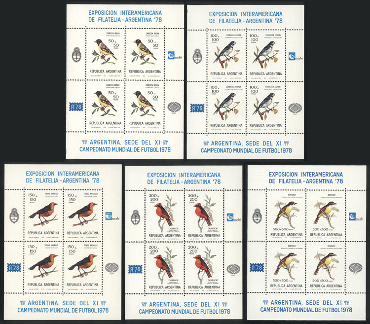 Lot 1212 - Argentina SOUVENIE SHEETS - Guillermo Jalil - Philatino Auction # 2414 ARGENTINA: Super-economy auction with many interesting lots with VERY LOW PRICES! Lot 1212 - Argentina SOUVENIE SHEETS - Guillermo Jalil - Philatino Auction # 2414 ARGENTINA: Super-economy auction with many interesting lots with VERY LOW PRICES!