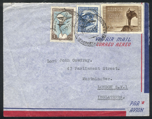 Lot 1450 - Argentina postal history - Guillermo Jalil - Philatino Auction # 2414 ARGENTINA: Super-economy auction with many interesting lots with VERY LOW PRICES! Lot 1450 - Argentina postal history - Guillermo Jalil - Philatino Auction # 2414 ARGENTINA: Super-economy auction with many interesting lots with VERY LOW PRICES!