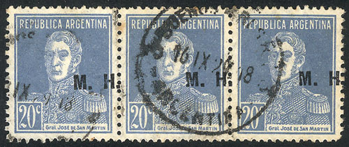 Lot 1300 - Argentina official stamps -  Guillermo Jalil - Philatino Auction # 2414 ARGENTINA: Super-economy auction with many interesting lots with VERY LOW PRICES!