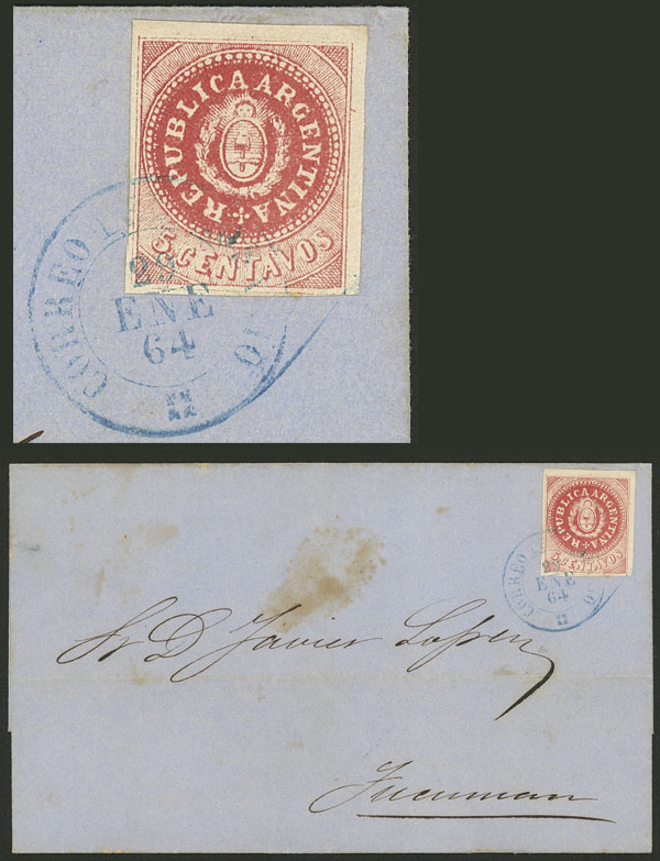 Lot 69 - Argentina escuditos -  Guillermo Jalil - Philatino Auction # 2415 ARGENTINA: Special May auction