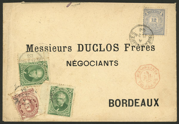 Lot 226 - Argentina postal history - Guillermo Jalil - Philatino Auction # 2415 ARGENTINA: Special May auction Lot 226 - Argentina postal history - Guillermo Jalil - Philatino Auction # 2415 ARGENTINA: Special May auction