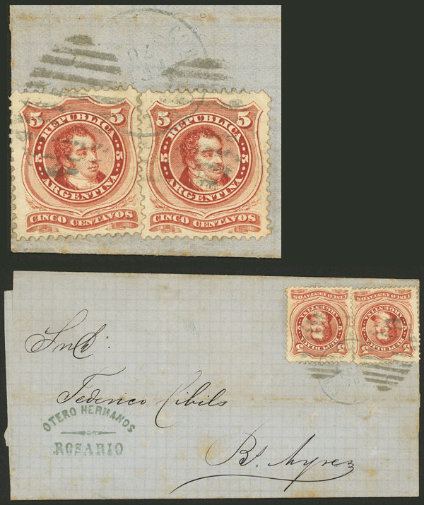 Lot 225 - Argentina postal history -  Guillermo Jalil - Philatino Auction # 2415 ARGENTINA: Special May auction