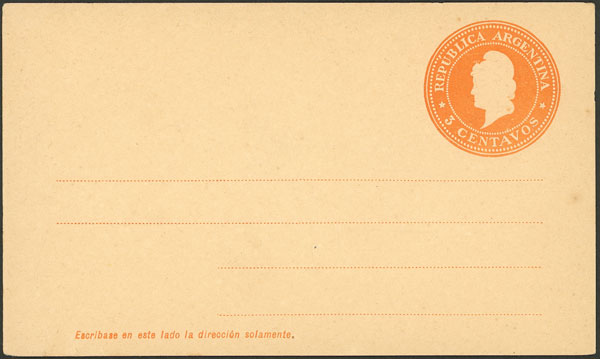 Lot 846 - Argentina Postal stationery - Guillermo Jalil - Philatino Auction # 2416 ARGENTINA: Very good selection of interesting lots with very low prices! Lot 846 - Argentina Postal stationery - Guillermo Jalil - Philatino Auction # 2416 ARGENTINA: Very good selection of interesting lots with very low prices!