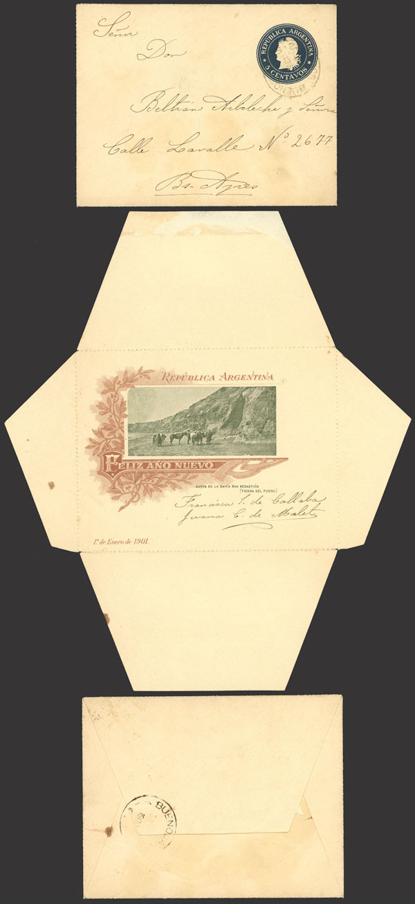 Lot 820 - Argentina Postal stationery -  Guillermo Jalil - Philatino Auction # 2416 ARGENTINA: Very good selection of interesting lots with very low prices!