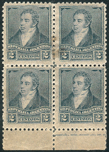 Lot 112 - Argentina general issues -  Guillermo Jalil - Philatino Auction # 2416 ARGENTINA: Very good selection of interesting lots with very low prices!
