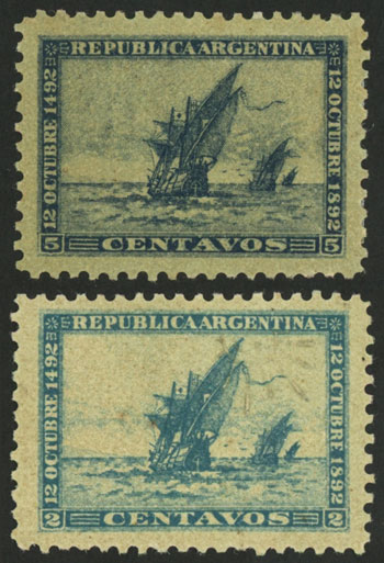 Lot 306 - Argentina general issues -  Guillermo Jalil - Philatino Auction # 2418 ARGENTINA: General auction with very low starts, including many rarities!