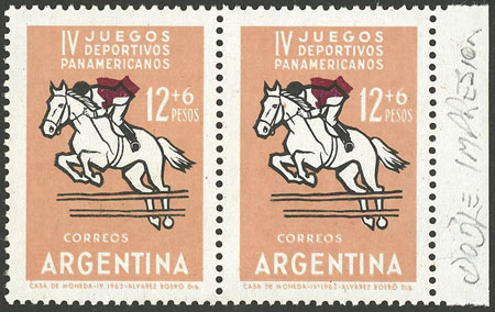 Lot 843 - Argentina general issues -  Guillermo Jalil - Philatino Auction # 2418 ARGENTINA: General auction with very low starts, including many rarities!