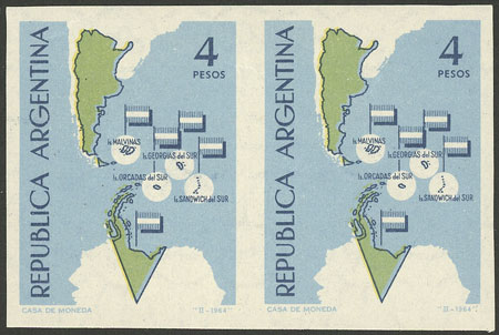 Lot 847 - Argentina general issues -  Guillermo Jalil - Philatino Auction # 2418 ARGENTINA: General auction with very low starts, including many rarities!