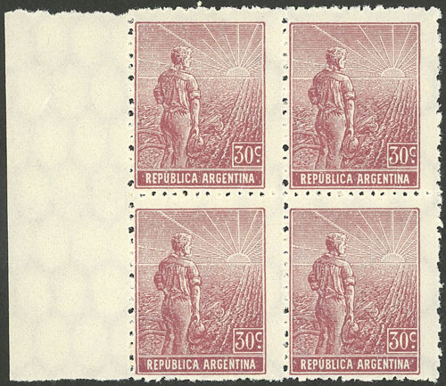 Lot 390 - Argentina general issues -  Guillermo Jalil - Philatino Auction # 2418 ARGENTINA: General auction with very low starts, including many rarities!