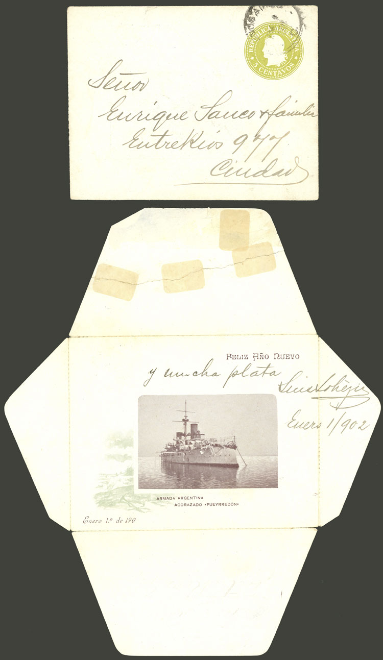 Lot 1489 - Argentina Postal stationery - Guillermo Jalil - Philatino Auction # 2418 ARGENTINA: General auction with very low starts, including many rarities! Lot 1489 - Argentina Postal stationery - Guillermo Jalil - Philatino Auction # 2418 ARGENTINA: General auction with very low starts, including many rarities!