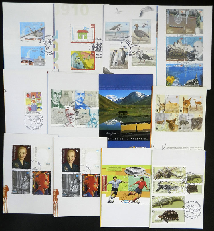 Lot 1121 - Argentina general issues -  Guillermo Jalil - Philatino Auction # 2418 ARGENTINA: General auction with very low starts, including many rarities!