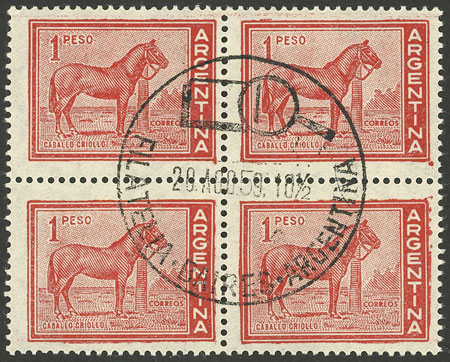 Lot 783 - Argentina general issues -  Guillermo Jalil - Philatino Auction # 2418 ARGENTINA: General auction with very low starts, including many rarities!