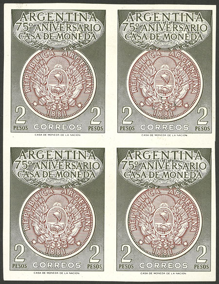 Lot 761 - Argentina general issues -  Guillermo Jalil - Philatino Auction # 2418 ARGENTINA: General auction with very low starts, including many rarities!
