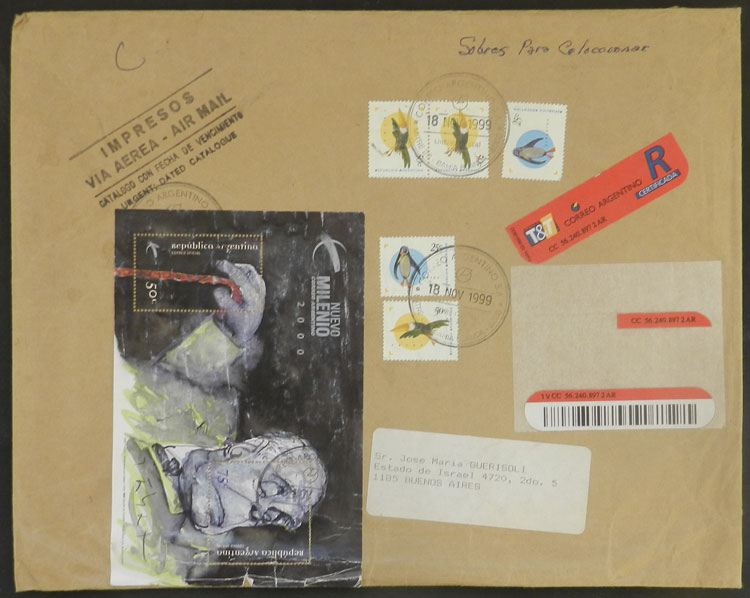 Lot 1260 - Argentina souvenir sheets -  Guillermo Jalil - Philatino Auction # 2418 ARGENTINA: General auction with very low starts, including many rarities!