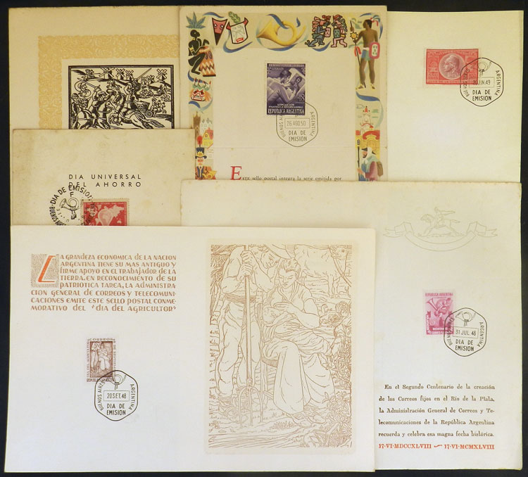 Lot 678 - Argentina general issues -  Guillermo Jalil - Philatino Auction # 2418 ARGENTINA: General auction with very low starts, including many rarities!