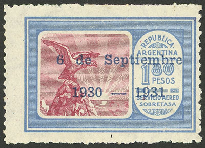 Lot 1153 - Argentina airmail -  Guillermo Jalil - Philatino Auction # 2418 ARGENTINA: General auction with very low starts, including many rarities!