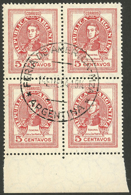 Lot 621 - Argentina general issues - Guillermo Jalil - Philatino Auction # 2418 ARGENTINA: General auction with very low starts, including many rarities! Lot 621 - Argentina general issues - Guillermo Jalil - Philatino Auction # 2418 ARGENTINA: General auction with very low starts, including many rarities!